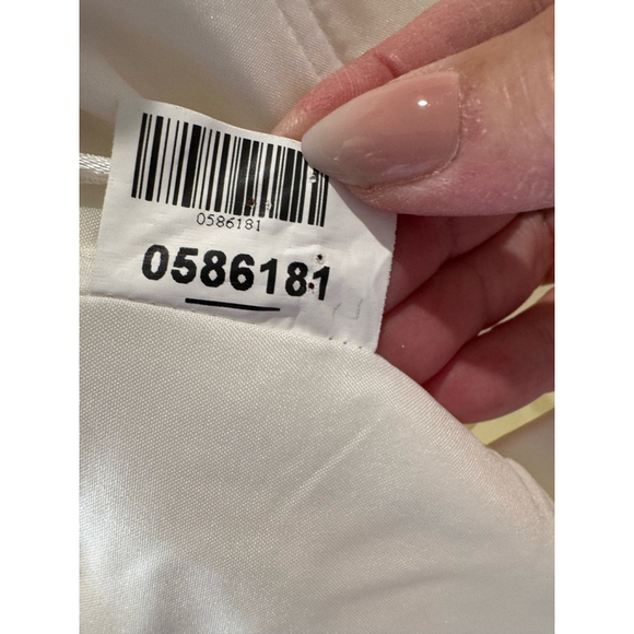 Pronovias Dafnis custom elaborately beaded strapless Wedding Dress/veil Sz 10/6 - Picture 11 of 16